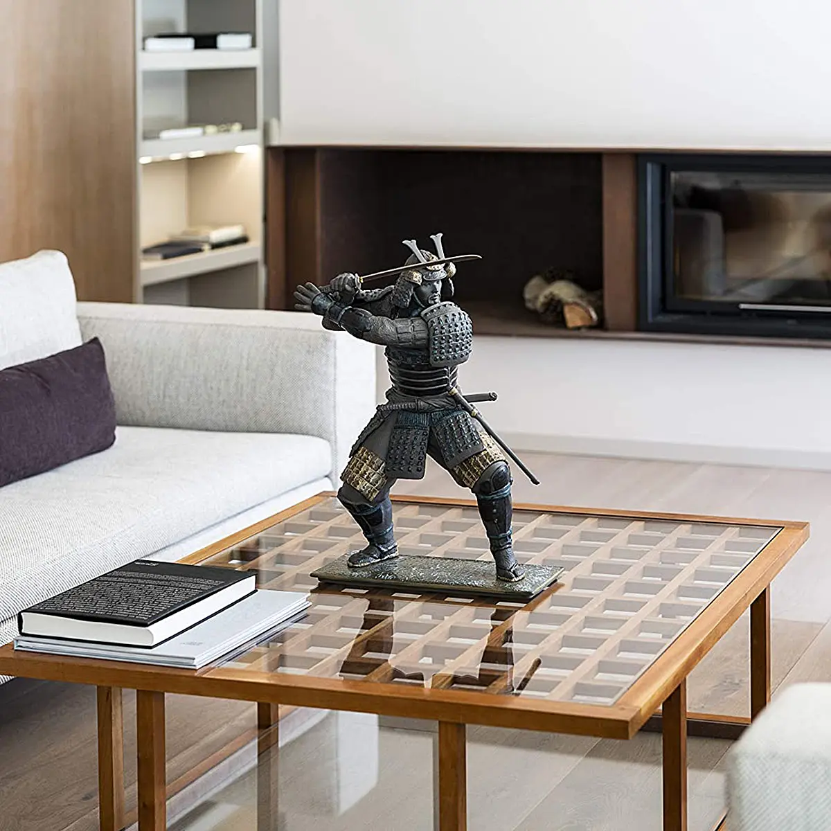 figura de porcelana lladró samurai